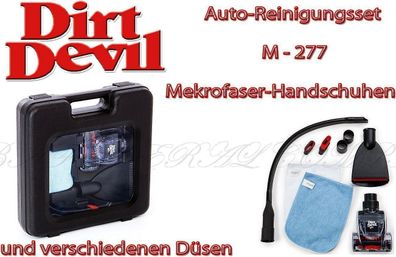 Dirt Devil M277 Autopflegeset Koffer Tierhaar Turbobürste XXL Fugendüse Tuch 11