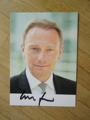 FDP Generalsekretär MdB Christian Lindner - handsigniertes Autogramm!!!