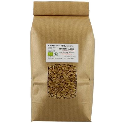 1kg Bio-Nackthafer, "Nackthafer" Bioland, Bio Getreide, keimfähige Saat