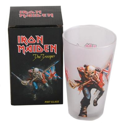 Iron Maiden The Trooper Bierglas Trinkglas Beer glass 100% Merchandise