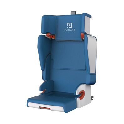Purseat multifunktionale Kinder Autositz Reisebett 15–36kg 3-12J ECE R44/04 Blau