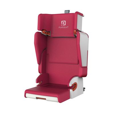 Purseat multifunktionale Kinder Autositz Reisebett 15–36kg 3-12J ECE R44/04 Rot