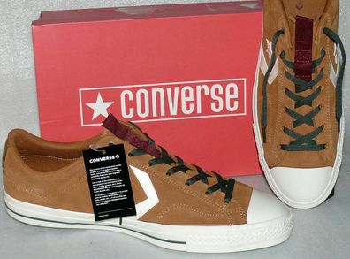 Converse 162566C STAR PLAYER OX Suede Leder Schuhe Sneaker Boots 46,5 51,5 Braun