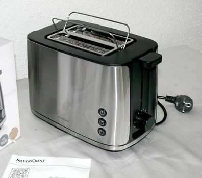 SC STE950A1 Designer Toaster Doppelschlitz 950W 6 Stufen Brotaufsatz Edelstahl