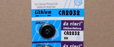 4x CR2032 3V Lithium CR 2032 Knopfzellen Uhren Uhr batterie Industriezelle