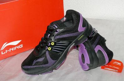 Li-NING D554 A.W.S Cushio Mesh Sport Schuhe Fitness Sneaker 36 41 BLK Violett