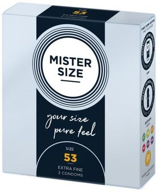 MISTER. SIZE 53 mm Kondome 3 Stück