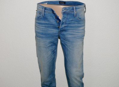 Jack & Jones Mike ORG OS 420 Indigo Comfort Fit Herren Jeans Stretch W33 L32 Bla