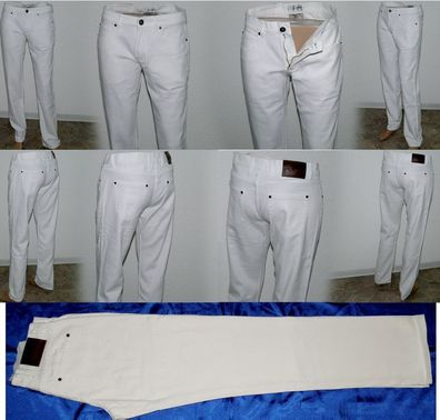 Spontan ORG Classic 5 Pocket Regular Fit Jeans Straight W 31 38 L 32 34 Weiß