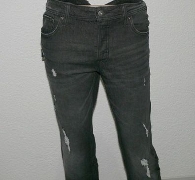 Jack & Jones Tim Original CR 020 Herren Jeans Stretch Slim Fit W36 L32 Sch-Grau