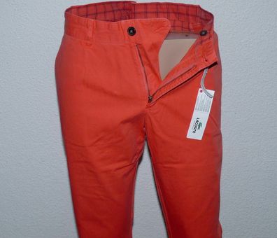 Lacoste HH9750TK9 Classic Elegante Stoff Jeans Hose Regular Fit W 36 40 L34 Rot