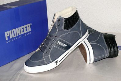 Pioneer Authentic 18040P Warme Winter Schuhe Boots Stiefel Futter 44 45 46 Blau