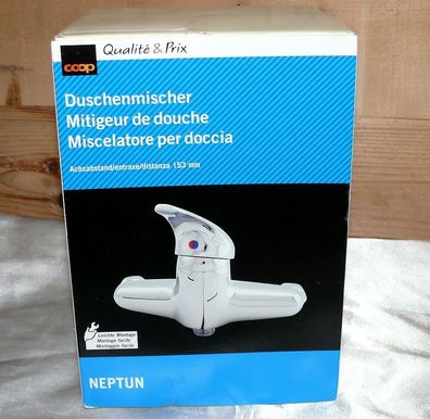 COOP Neptun CH Norm 1/2" AG AD 153mm Bad Duscharmatur Einhebelmischer Chrom