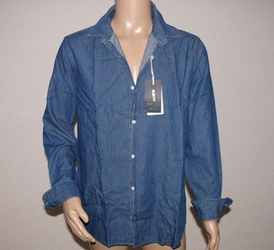 Jack & Jones 12108272 Asser Denim EXP Herren Hemd Shirt Langarm Slim Fit L Blue