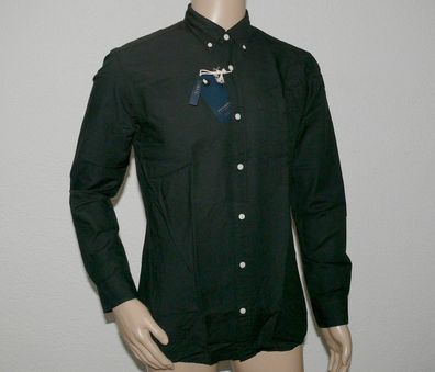 Jack & Jones 12136685 JPR Classic Season Hemd Shirt Langarm Slim M Jet Set Black
