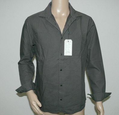 Jack & Jones JOR Ludvig Herren Hemd Shirt Langarm Slim Fit 12128498 Asphalt M/ L