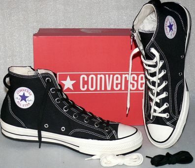 Converse 163087C ALL STAR Chuck 70 Hi ZIP Canvas Schuhe Sneaker Boots 48 Black E