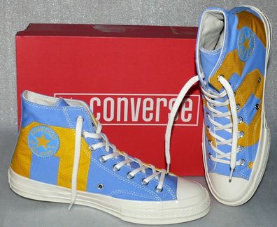 Converse 160912C ALL STAR CTAS 70 Hi Canvas Schuhe Sneaker Boots 42 Blau Gelb EG