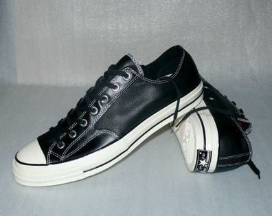 Converse 163330C ALL STAR CHUCK 70 OX Leder Schuhe Sneaker Boots 49 Black Egret