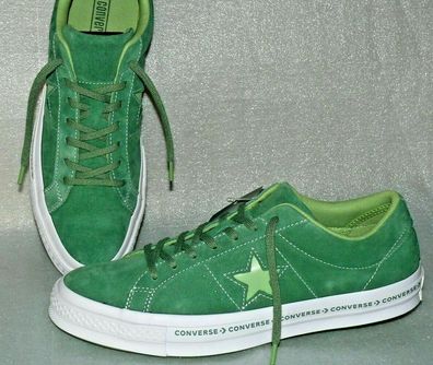 Converse 159816C ONE STAR OX Suede Leder Schuhe Sneaker 42 46,5 Mint Grün Weiß