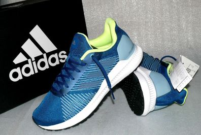 Adidas DB3483 Solar Blaze M Schuhe Running Lauf Sneaker Boots 42 Blau Weiß Neon