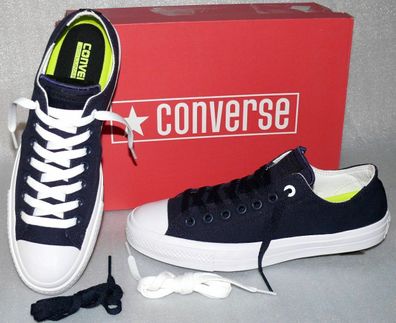 Converse 153538C ALL STAR CTAS 2 OX Canvas Schuhe Sneaker Boots 42 Obsidian Weiß