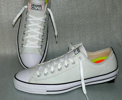 Converse 155516C CTAS PRO OX Canvas Schuhe Sneaker Boots 46 Natur White Black OR