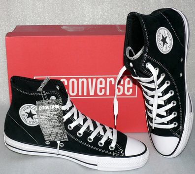 Converse 144587C CTAS PRO HI Suede Leder Schuhe Sneaker Boots 42,5 44,5 Black We