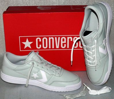 Converse 161582C Fastbreak OX Leder Schuhe Sneaker Boots 42,5 43 L. Silver White