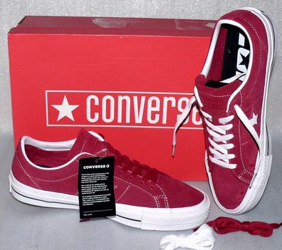 Converse 163253C ONE STAR PRO OX UP Leder Schuhe Sneaker Boots 44 47,5 Rhubarb