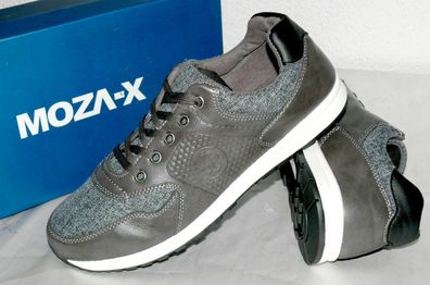 MOZA-X B244970 Low Cut Textil Schuhe Elegante Ultra Sneaker 40 46 Braun Grau Wei