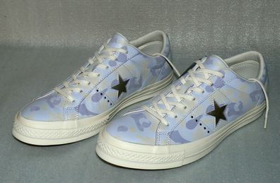 Converse 159704C ONE STAR OX Leder Schuhe Sneaker Boots 44,5 Blue Tint Gold Ctem