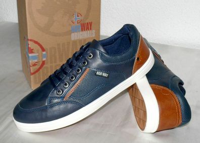 Norway Originals B244950 Low Cut Lite Schuhe Elegante Sneaker 40 46 Navy Braun