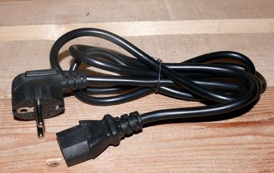 Kaltgeräten Strom Netz kabel 1,4m 3polig Hifi Audio PC Elektrogeräten Schwarz B2