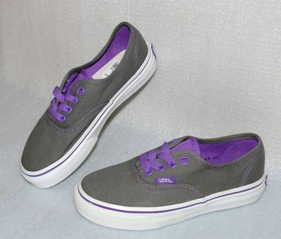 Vans Authentic POP K'S Canvas Kinder Schuhe Sneaker 31 UK13 Pewter Purple White