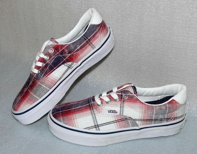 Vans ERA 59 K'S Canvas Kinder Schuhe Sneaker 31 UK13 Distressed Plaid Red Navy