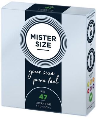 MISTER. SIZE 47 mm Kondome 3 Stück