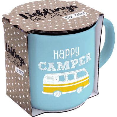 Sheepworld Gruss & Co Tasse Becher "Happy Camper" Neuware