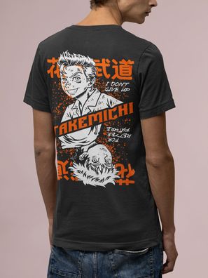 Herren T-Shirt Bio Baumwolle Anime Tokyo Revengers Takemichi Hanagaki Streetwear