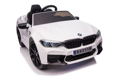 Elektro Kinderfahrzeug "BMW M5" - lizenziert - 12V7A Akku, 2 Motoren + Leder + EVA