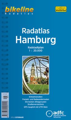 Bikeline Radtourenbuch, Radatlas Hamburg: Radstadtplan. Einbahnstra?en, Fre ...