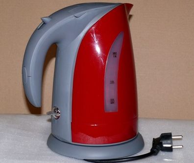 Kabelloser Wasserkocher Teeautomat Teekocher 2000Watt 1.8L 360° Rot Grau MCK7119