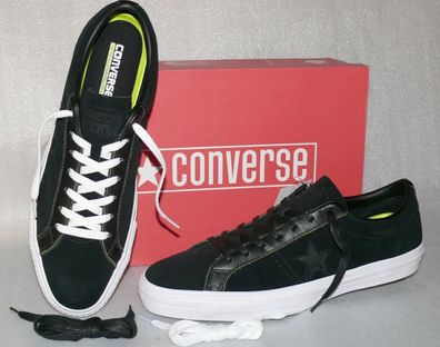 Converse 155524C ONE STAR PRO OX Suede Leder Schuhe Sneaker 40 - 46,5 Black Weiß