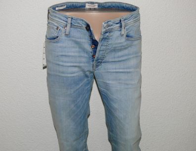 Jack & Jones I Tim Original OS 109 Slim Herren Jeans Super Stretch W33 L32 Blau