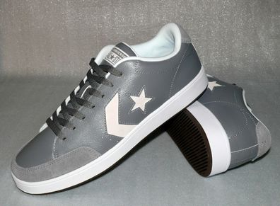 Converse 161611C ONE STAR COURT OX Echt Leder Schuhe Sneaker 44 Mason Grau Weiß