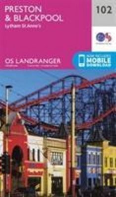 Preston & Blackpool, Lytham 1 : 50 000 (OS Landranger Map, Band 102), Ordna ...
