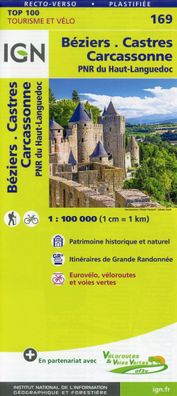 B?ziers. Castres. Carcassonne 1:100 000: IGN Cartes Top 100 - Stra?enkarte, C ...