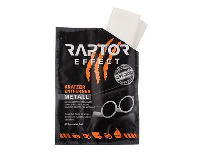 Raptor Effect Kratzer-Entferner Rostentferner + Poliertuch Metall Politur Set