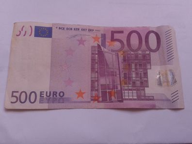 500 euro Banknote Geldschein 2002 Wim Duisenberg seltene XO Serie 500€ Schein 2002