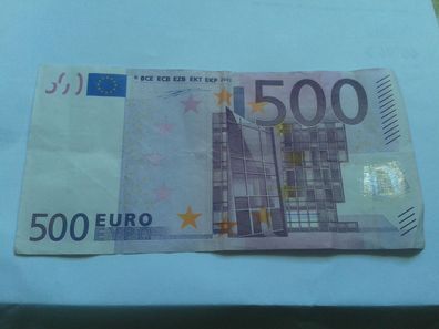 500 euro Banknote Geldschein 2002 Wim Duisenberg seltene XO Serie 500 euro Schein
